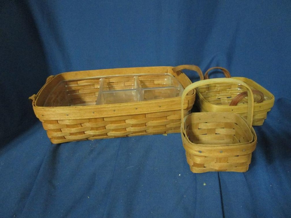 (3) Longaberger Baskets