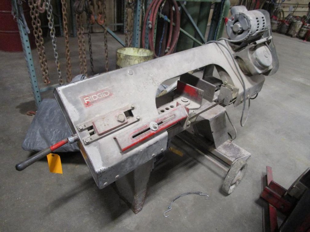 Ridgid Horizontal Metal Band Saw With Dayton Motor