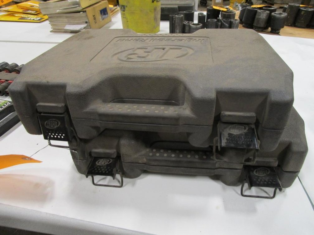 (2) Ingersoll-Rand Socket Sets in Cases, Standard and Metric Sets, 1/2"