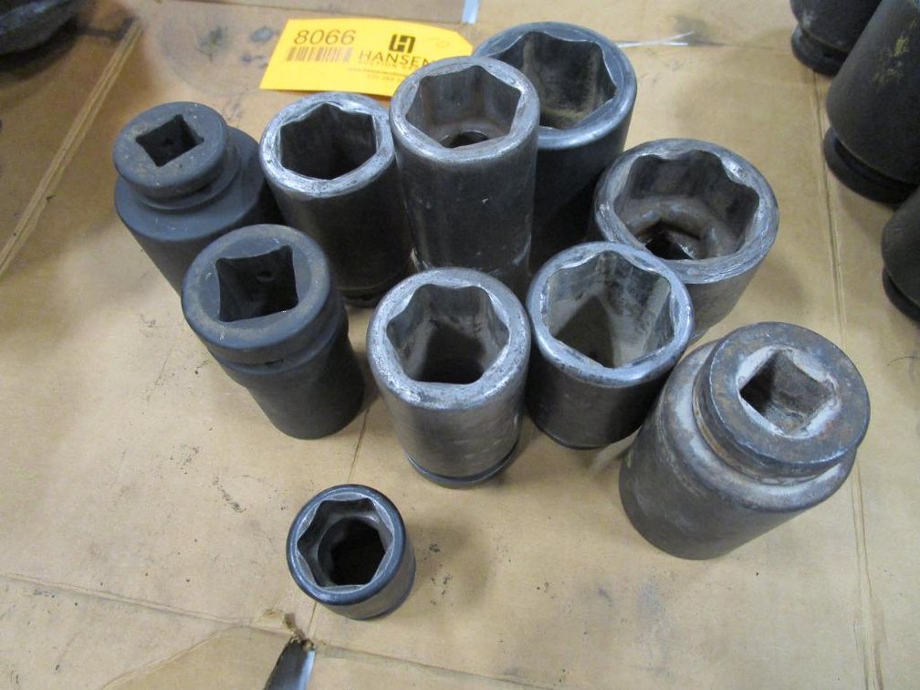 (10) Various 3/4" and 1" Drive Sockets