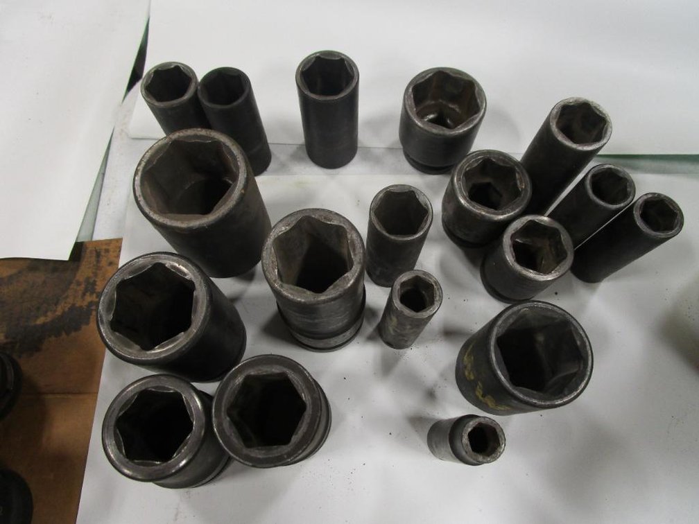 (18) Various 1/2", 3/4" and 1" Drive Sockets