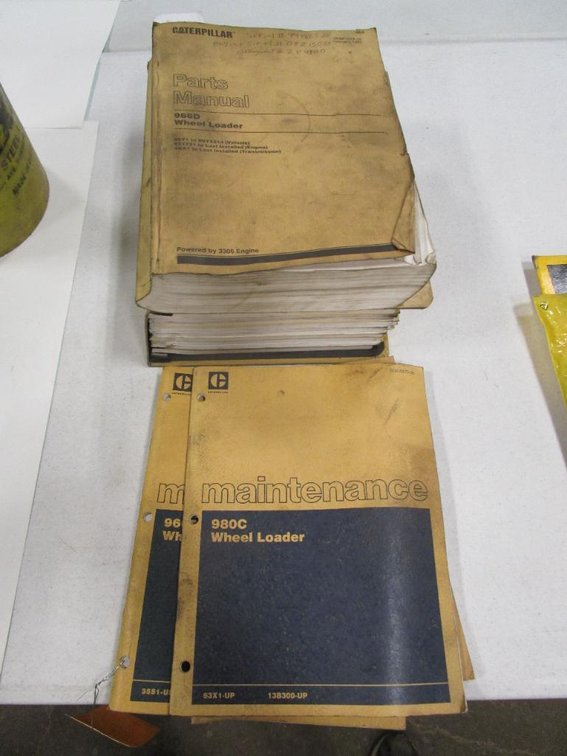 Maintenance Books and Parts Manuals for Wheel Loaders