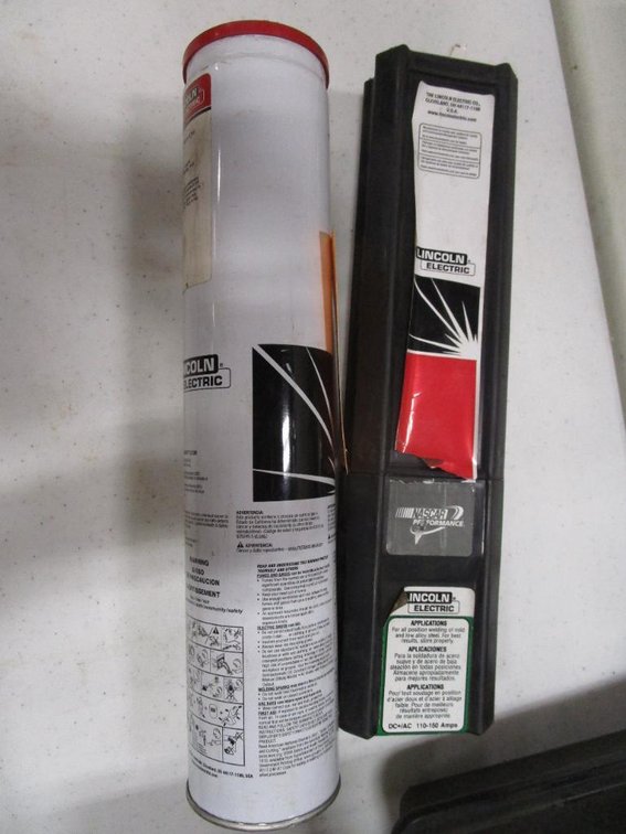 (2) Containers of Lincoln Electric Welding Rods