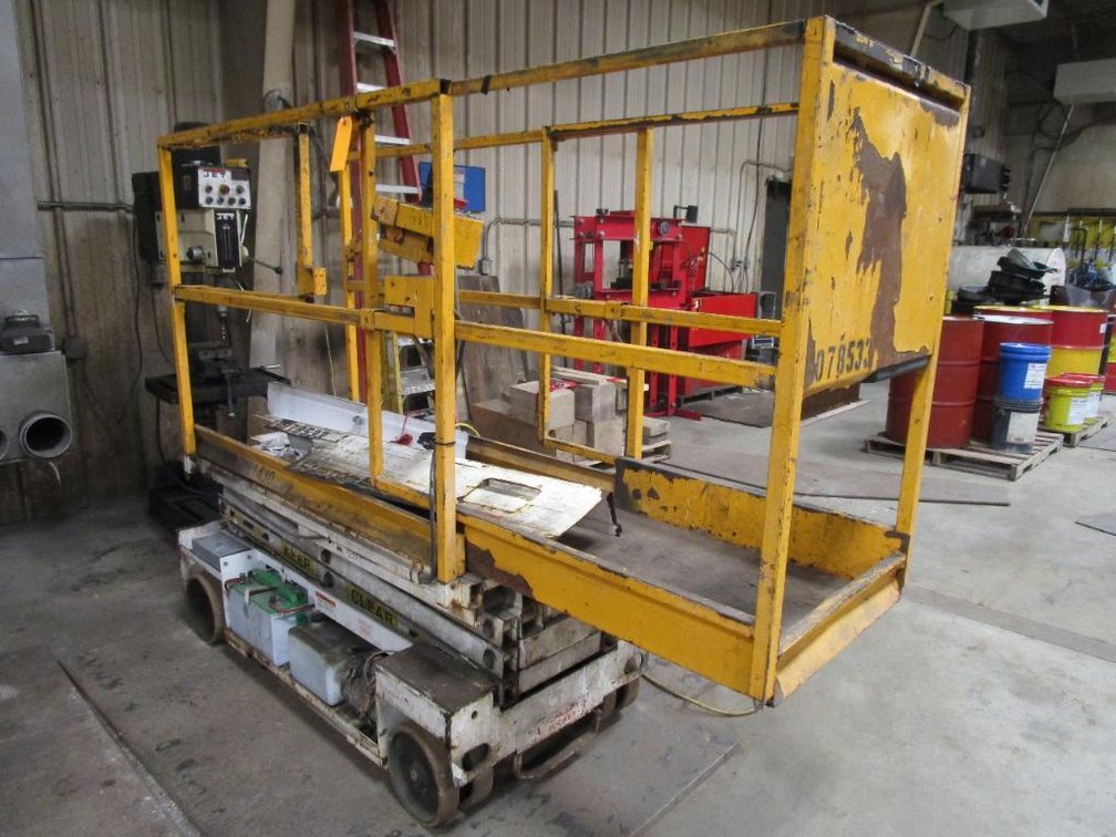 2008 Hy-Brid HB1430 Scissors Lift, 14' Max. Platform, SN72152
