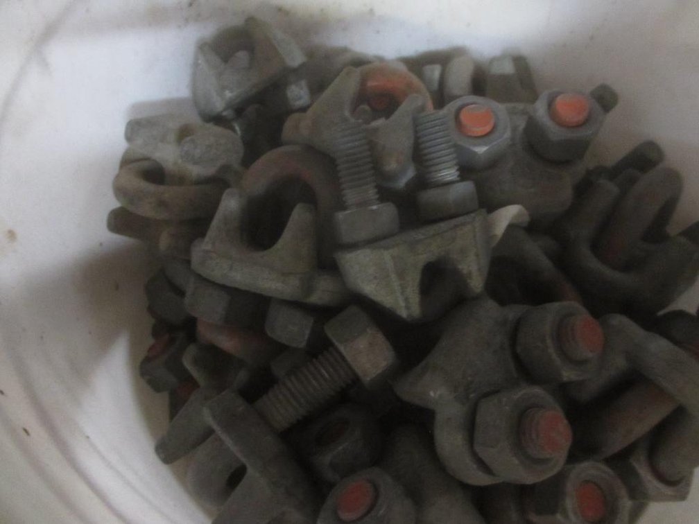 Pail of Misc. Cable Clamps (PR2)
