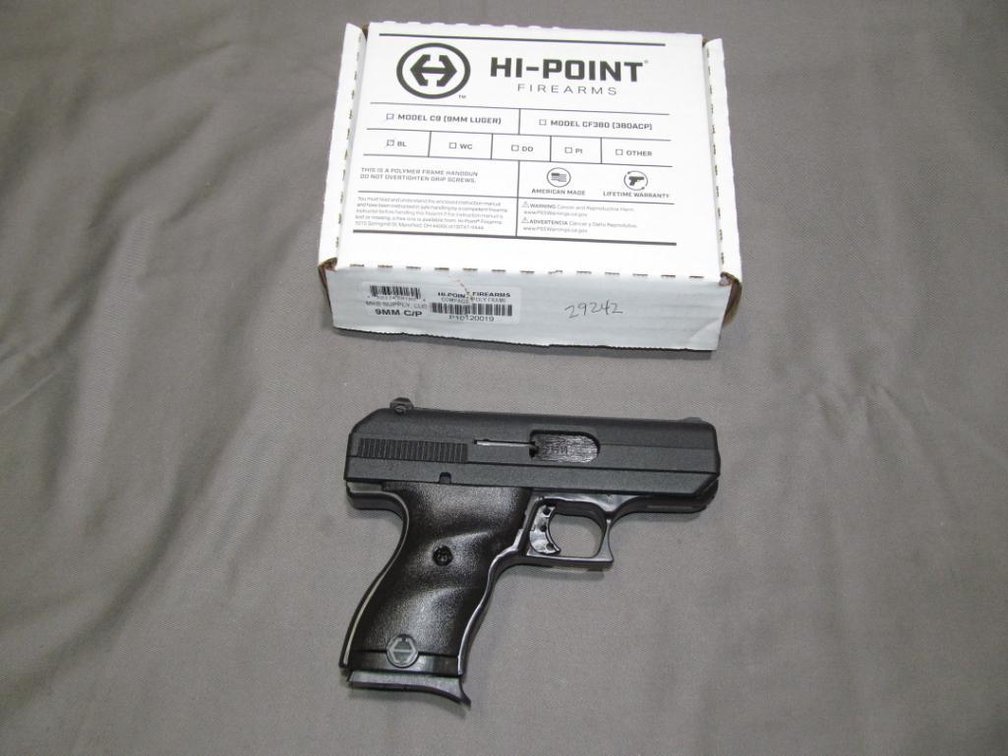 Hi Point Firearms Model C9 9mm Luger - SN P10120019
