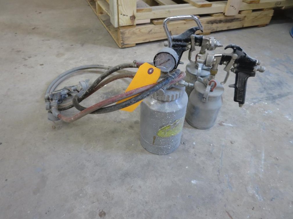 (3) Pneumatic Paint Guns (O)