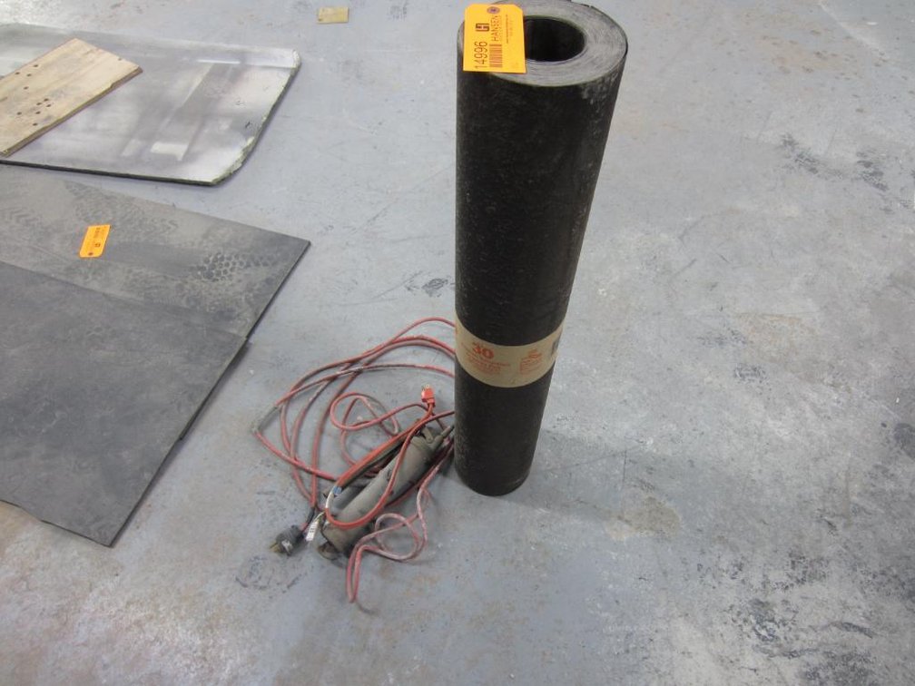 (2) Extension Cords, Grease Gun and Roll of G.A.P. Asphalt Saturated Organic Felt (S)