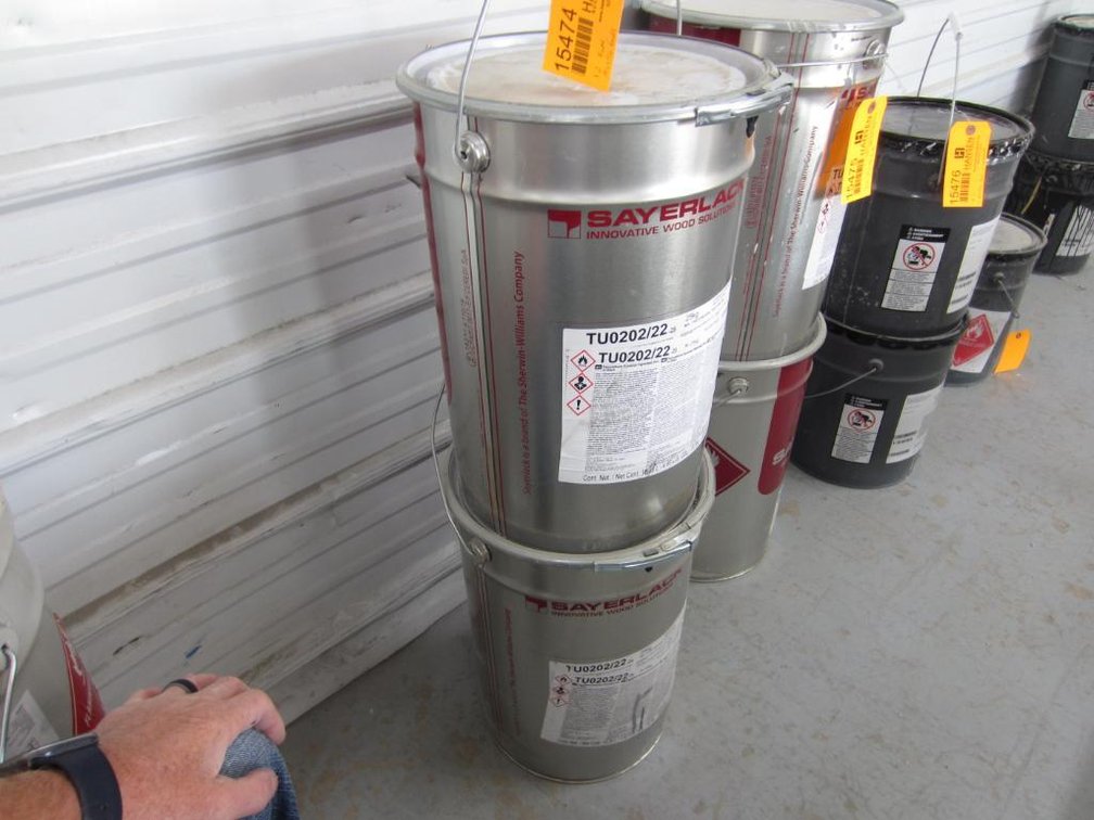 (2) 5-Gallon Pails of Sherwin-Williams Polyurethane Base Coat Pigmented Black