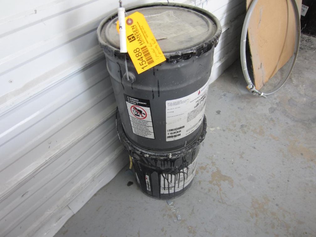 (2) 5-Gallon Pails of Sherwin-Williams Polyurethane Jet Black Paint (S)