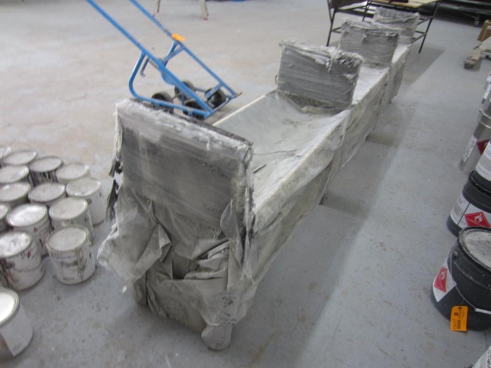 Wooden Paint Stand Table with Plastic Cover (S)