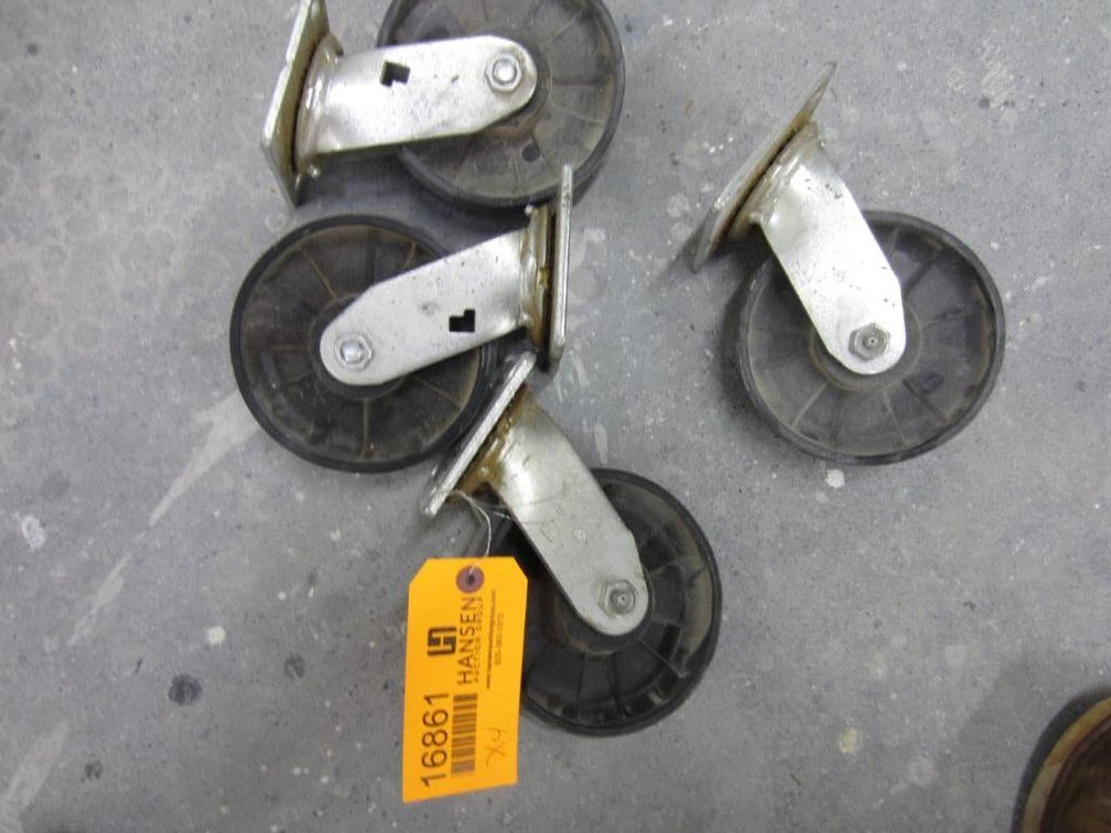(4) Plastic Casters with Plate Attachment  (S)