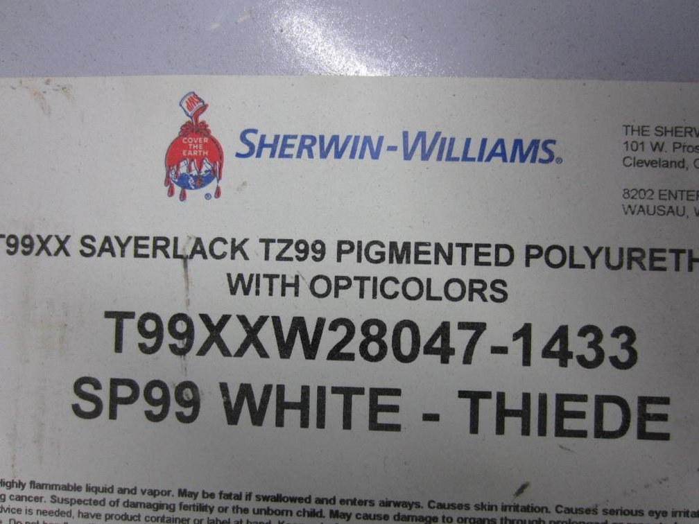 50-Gallon Drum of SP99 White Paint (S)