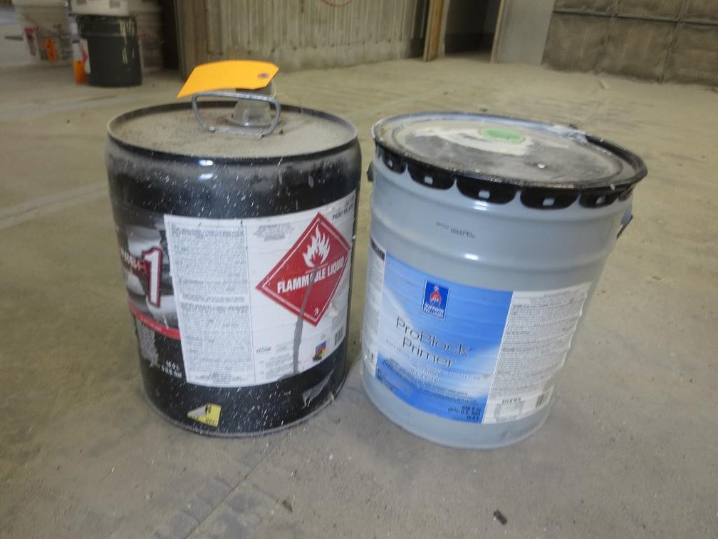 (2) 5-Gallon Containers of Automotive Wash Solvent and Other is Paint Primer (O)