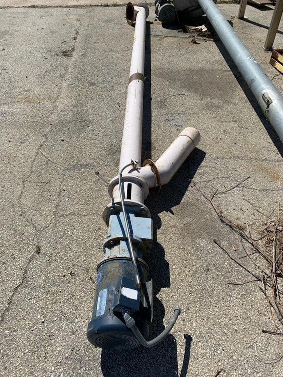 12FT. 5in. Auger with Leeson 3HP Motor 1770RPM 208-230/460Volts 3 Phase 60HZ
