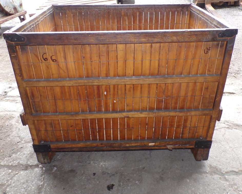 Stackable Wooden Box 40-1/16 X 30-1/4 X 31-5/8in. Outer Dimensions 38 X 28-1/4 X 25-7/8in. Inner Dimensions (OS)