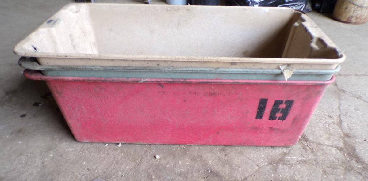 (3) Fiberglass Containers 42-3/8 X 20-1/8 X 14-1/4in. Outer Dimensions Work Great For Raised Gardens! (OS)