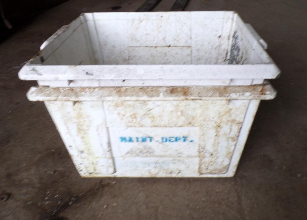 (2) Plastic Containers 21-1/4 X 16-1/4 X 12-3/4in. Outer Dimensions (OS)