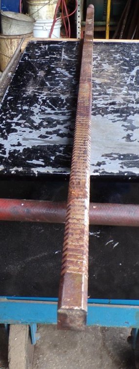 Keyway Broach 56-1/8in. Over All Length 1in. Wide Keyway 1in. Thread (OS)