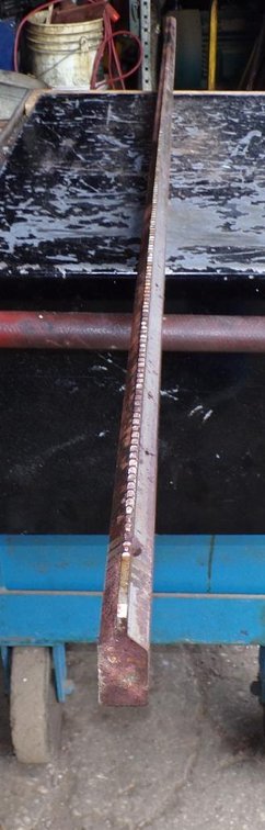 Keyway Broach 72in. Over All Length 2in. Wide Keyway 1in. Thread (OS)
