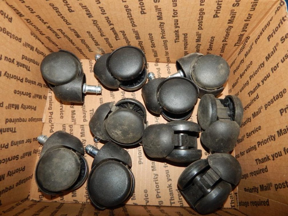 (10) 2in. Office Chair Caster Wheels Will Accommodate 2 Chairs (C1)
