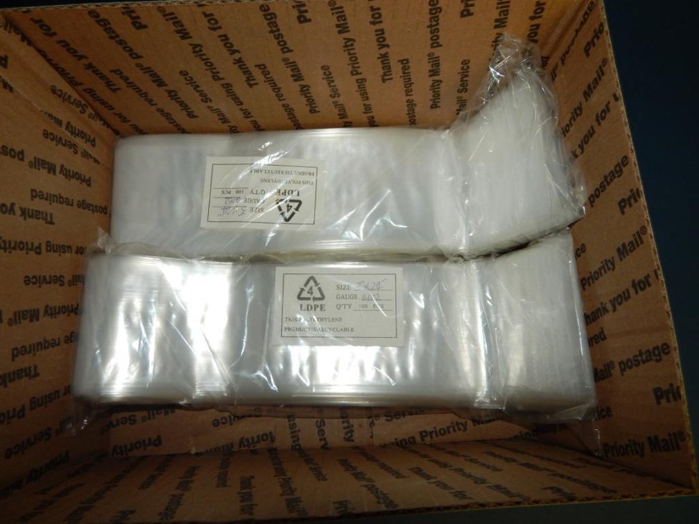 (200) Clear 3in. X 24in. Poly Bags (C1)