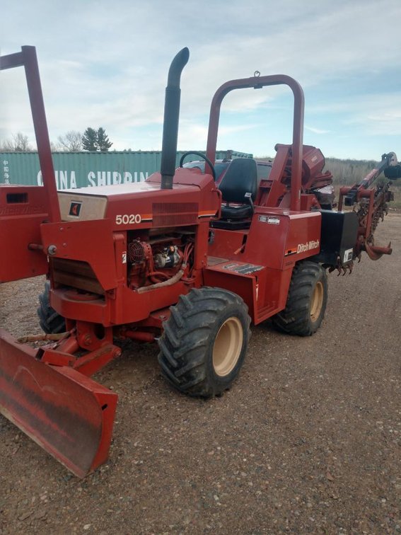 Ditch Witch 5020DD with Trencher, Plow and 6-Way Blade (Harshaw, WI)