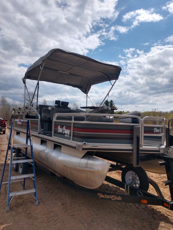 1989 Bass Buggy 20' Pontoon by Sun Tracker - SN BUJ400121889 (Harshaw, WI)