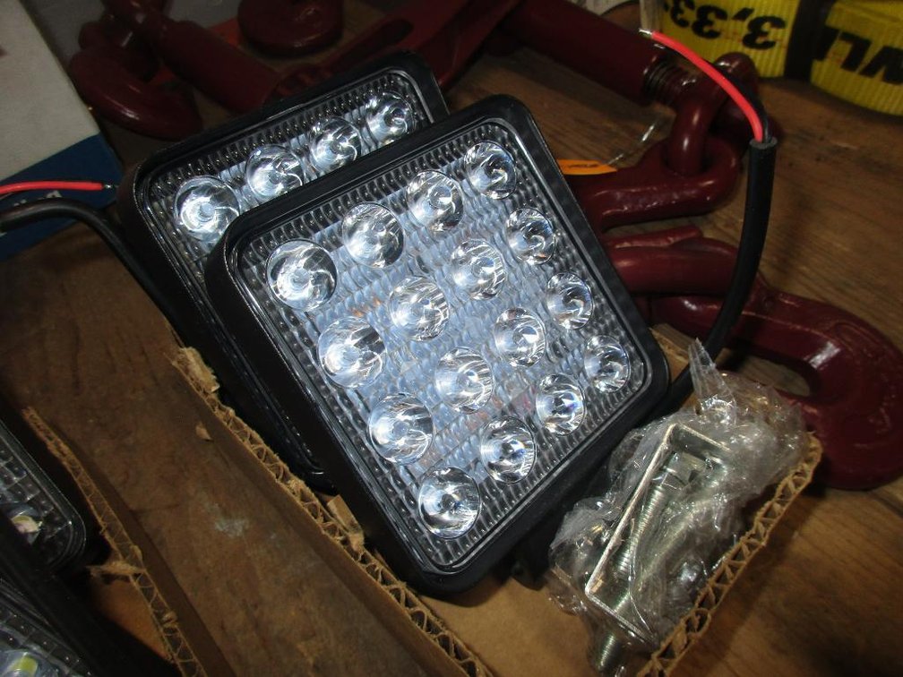 (2) New 4" LED Work Lights (CW)