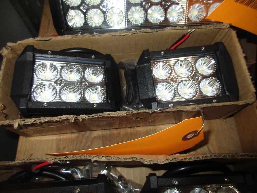 (2) New 4 1/2" LED Work Lights (CW)