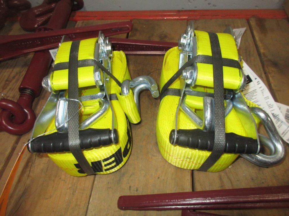 (2) New 2" x 27' Ratchet Straps (CW)