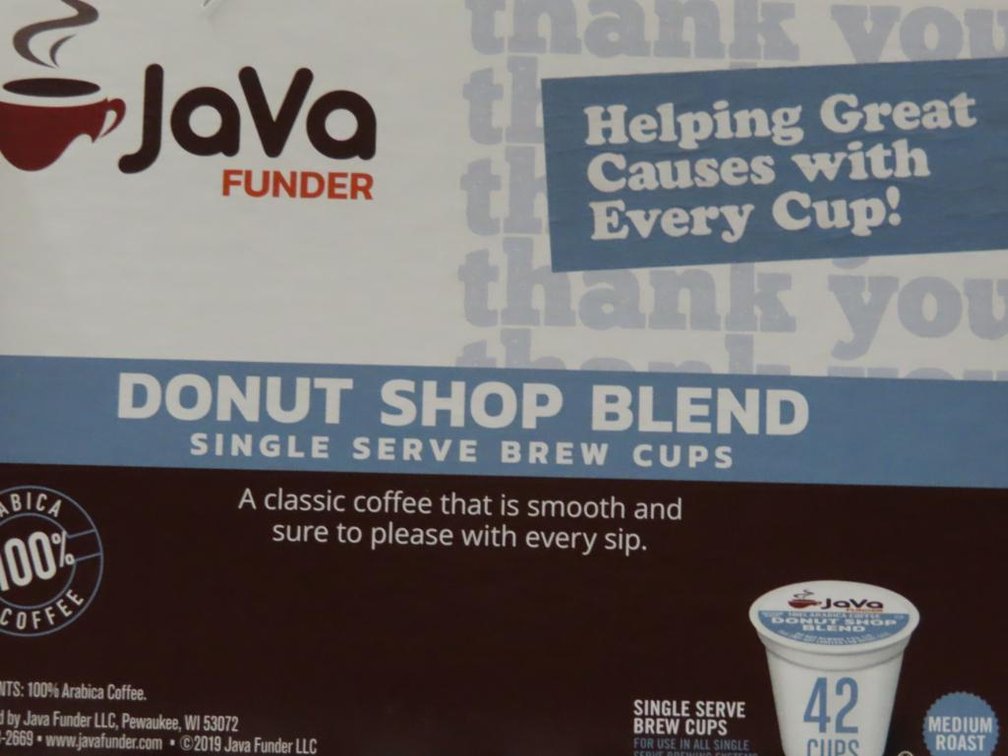 Java Funder ( Victor Allen) Coffee - Donut Shop Blend - Qty 84 cups