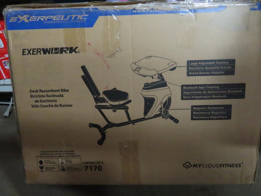 ExerWork Desk Recumbent Bike - Carton 2 of 2