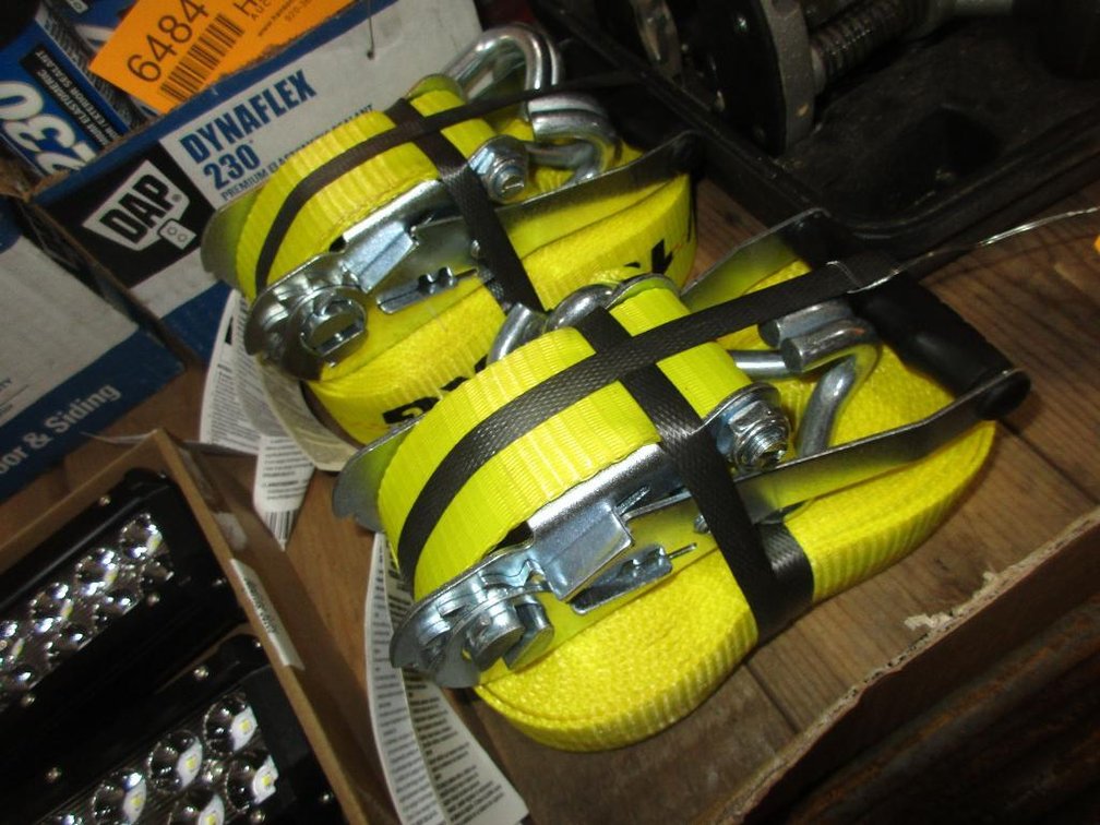 (2) New 2"x27' Ratchet Straps (CW)