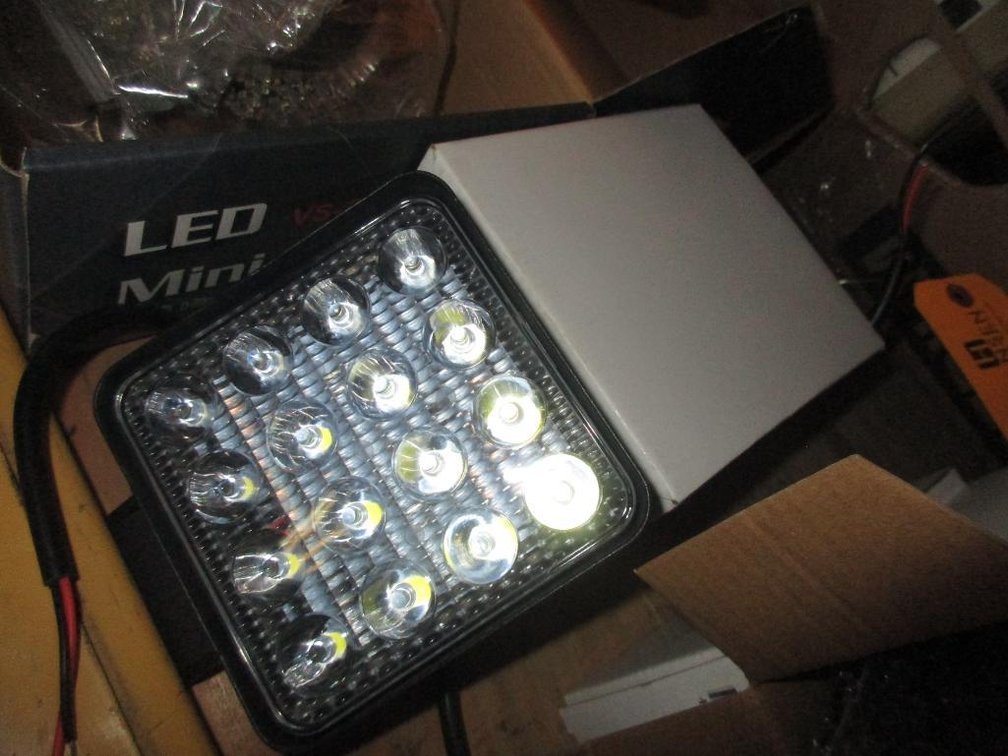 (2) New LED 4" Work Lights with Mounts (PR13)
