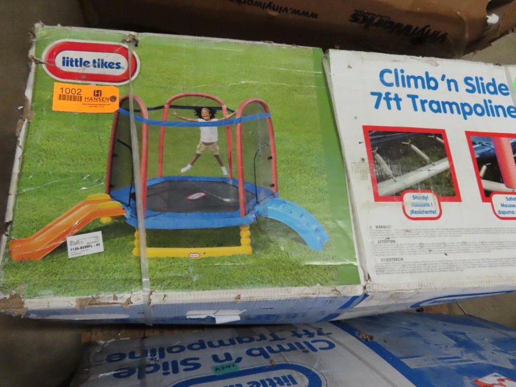 Little Tikes Climb 'n Slide 7ft Trampoline