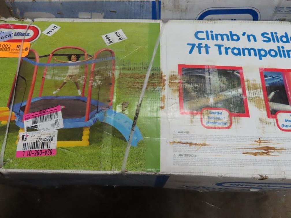 Little Tikes Climb 'n Slide 7ft Trampoline
