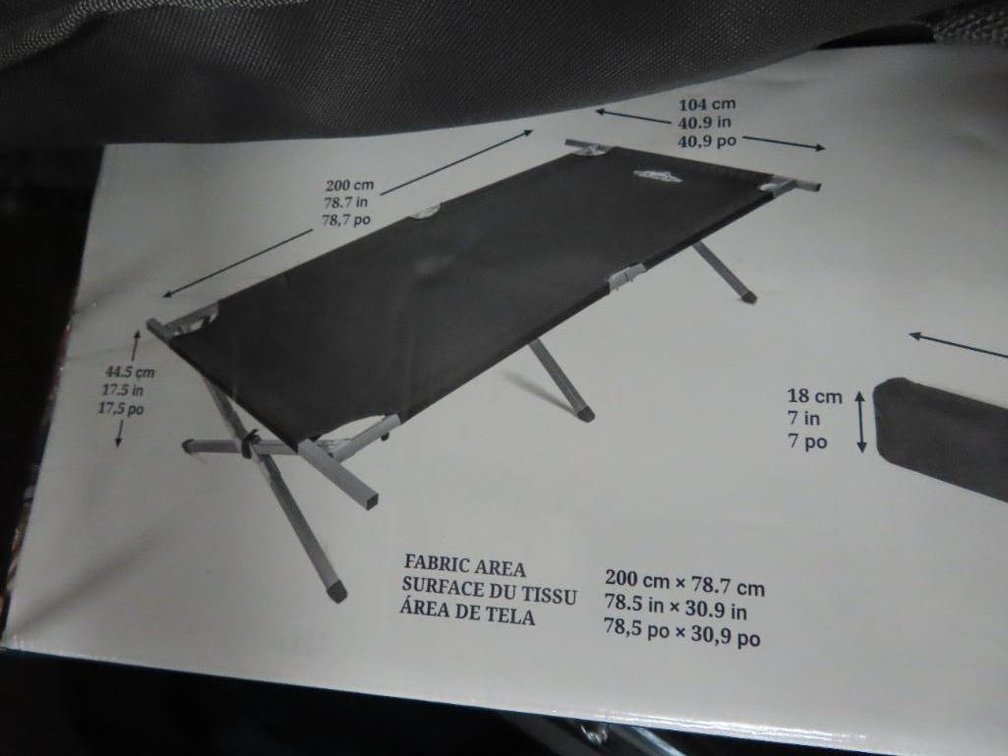 Cascade Mountain Collapsible Cot - Qty 2