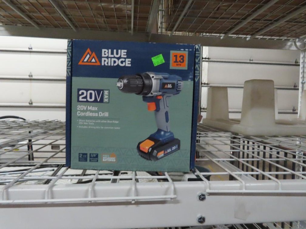 Blue Ridge 20 V. Cordless Drill