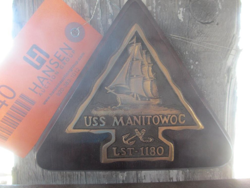 Wood and Brass Plaque (D2)