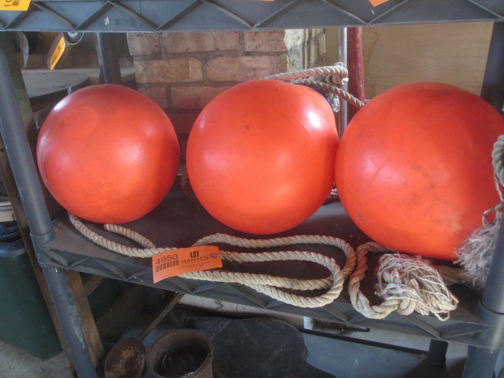 (3) Orange Ball Buoys (D2)