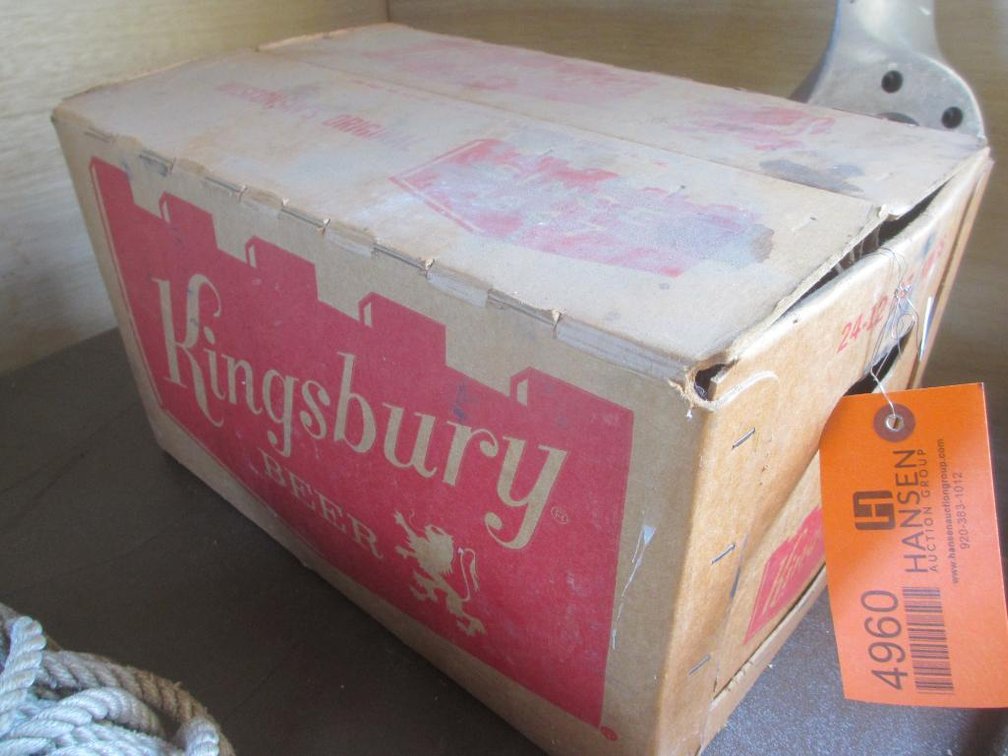 Kingsbury Beer Box and Bottles (D2)