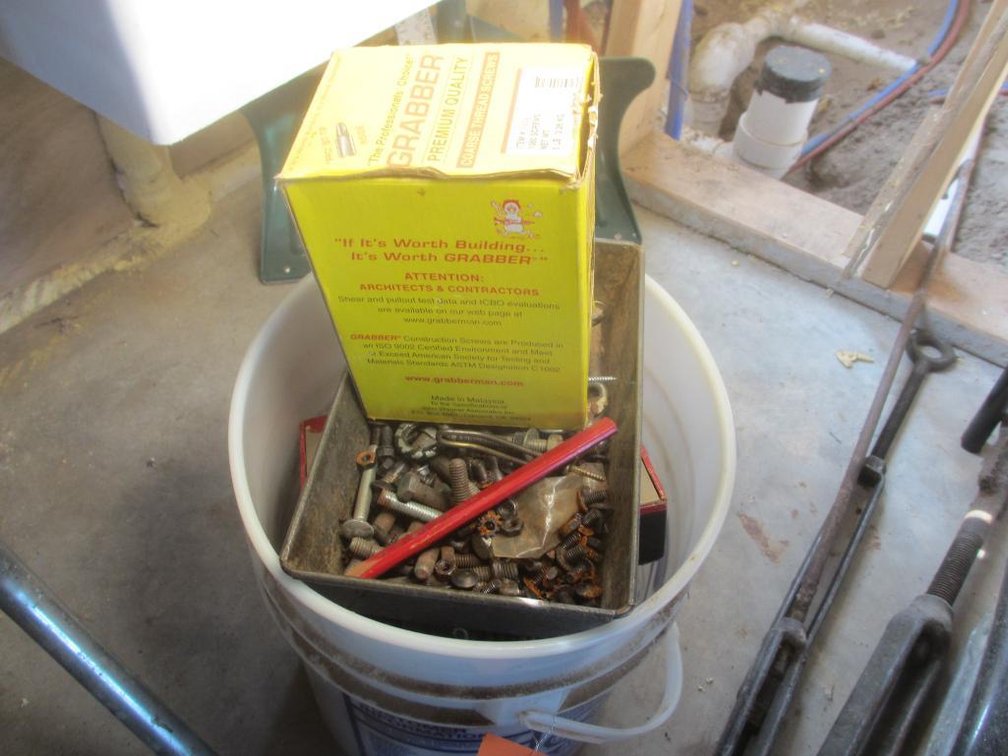 Pail Full of Various Hardware (D2)