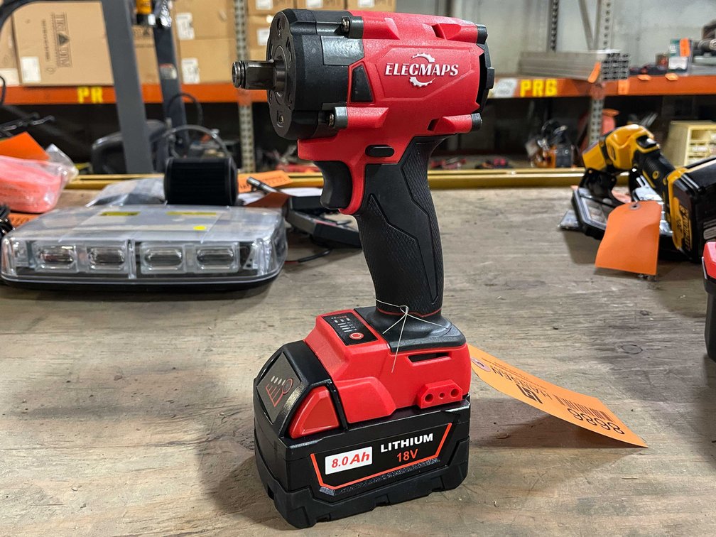Milwaukee Compatible 18 Volt Cordless 1/2" Impact and 8ah Battery (PR13)