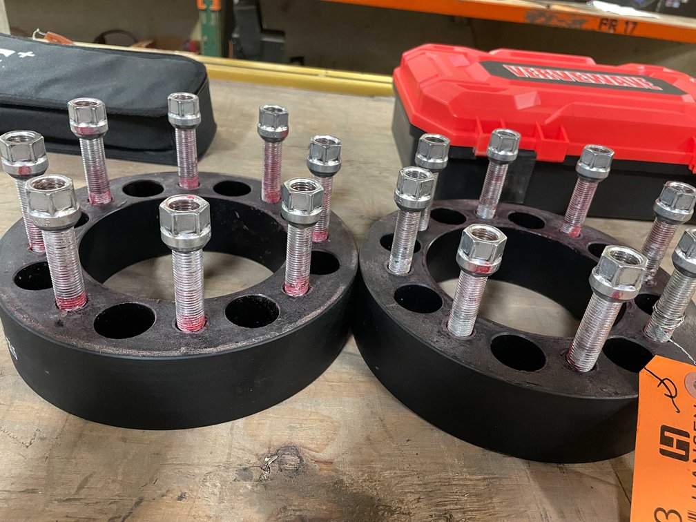 Wheel Spacers, For 3/4, 1 Ton Trucks, 8 on 6-1/2" Bolt Spread (PR12)