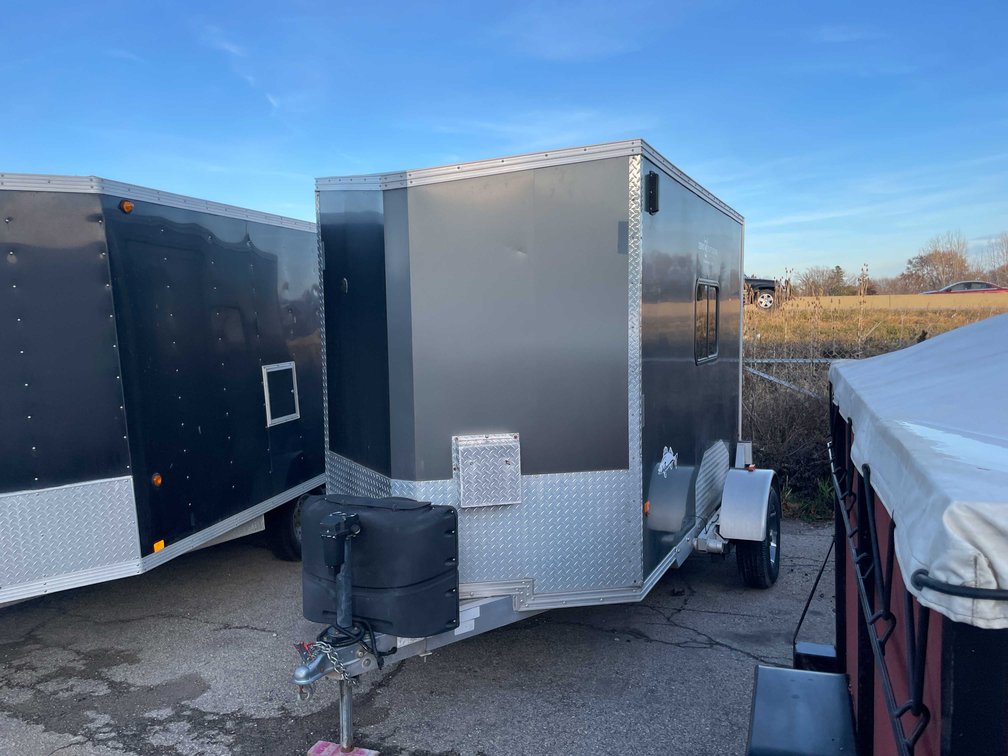 2018 Zero 4 Outdoors 6' x 10' All Aluminum Drop Down Ice Shanty (OF)