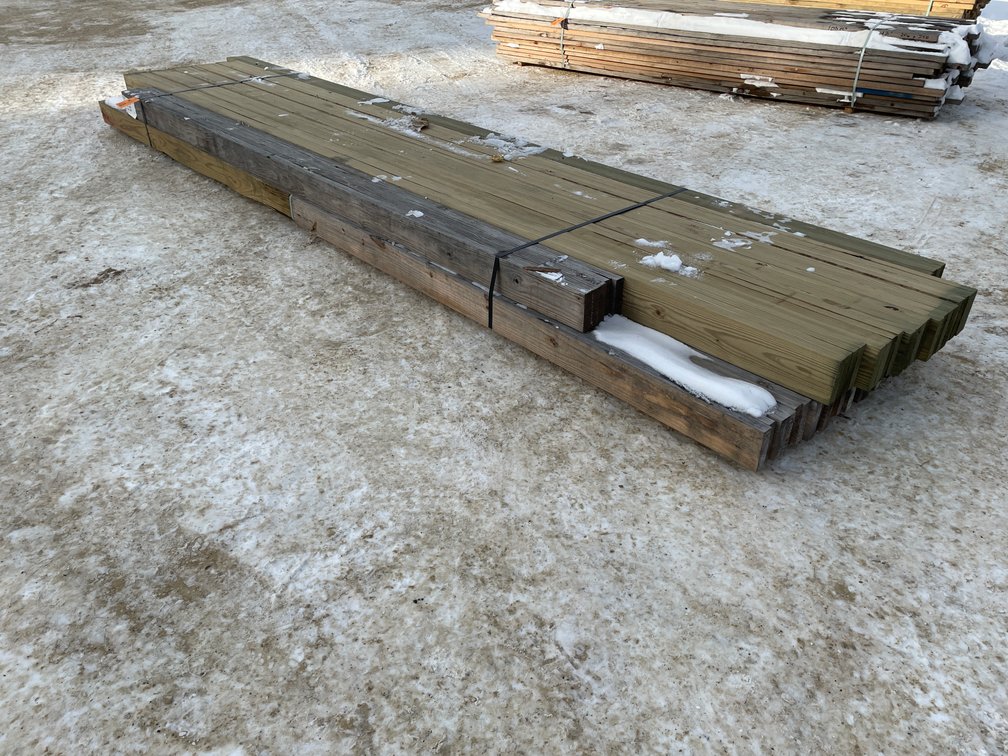 Bundle of Laminated Wood Beams