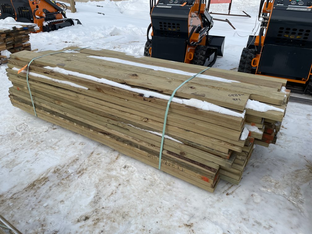 Bundle of Treated Lumber