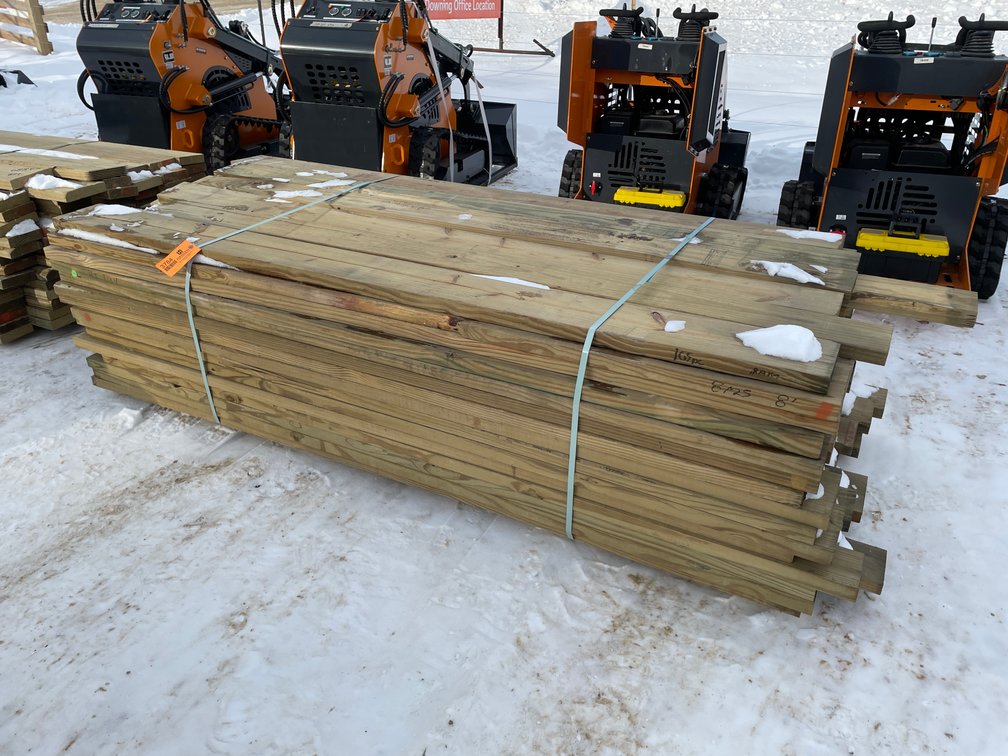 Bundle of Treated Lumber