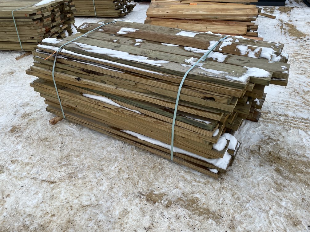 Bundle of Treated Lumber